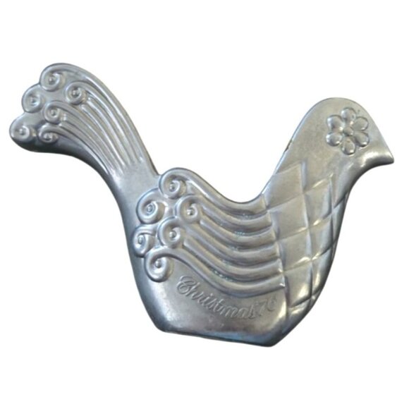 Vintage Avon 1976 Christmas Silver Dove Perfume Holder - Picture 8 of 8